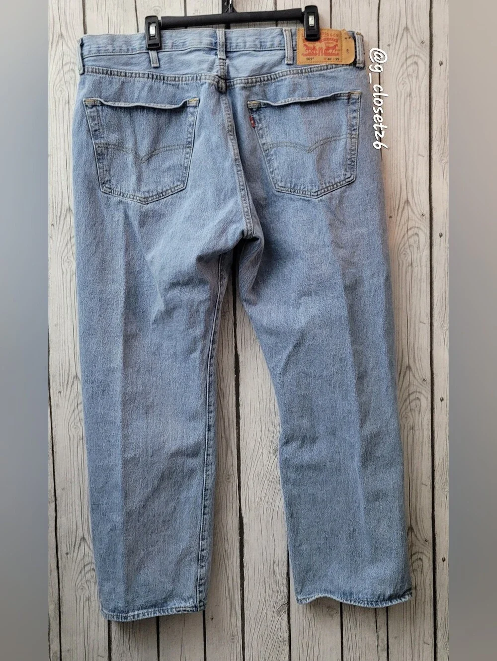 Vintage Button Fly XX Levi's 501® Men's Light Blue Denim Jeans